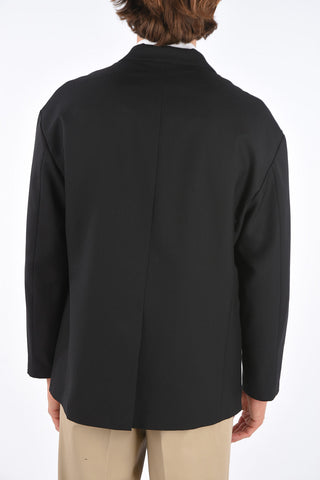 center vent notch lapel 1-button blazer