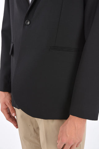 center vent notch lapel 1-button blazer