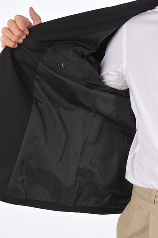 center vent notch lapel 1-button blazer