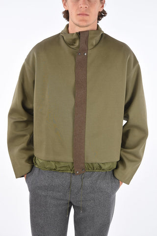 Drawstring Hem BONN Full-Zipped Mock Jacket