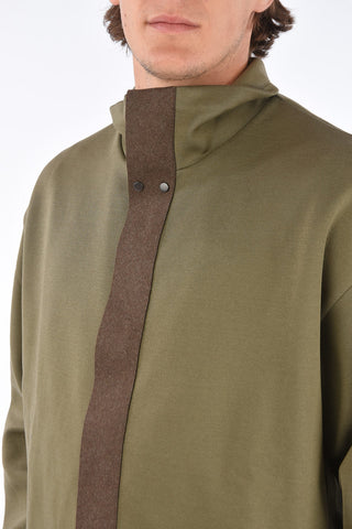 Drawstring Hem BONN Full-Zipped Mock Jacket
