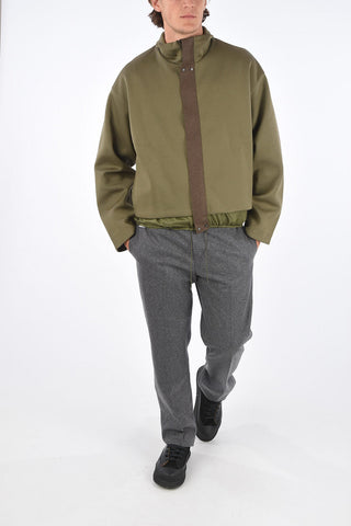 Drawstring Hem BONN Full-Zipped Mock Jacket