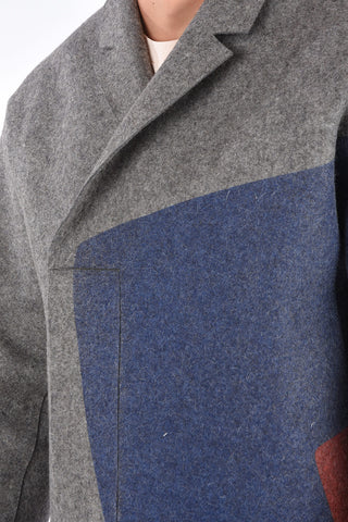 Wool Hidden Closure FELT Coat