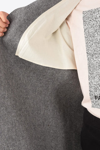 Wool Hidden Closure FELT Coat
