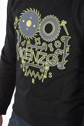 lurex crew-neck sweatshirt