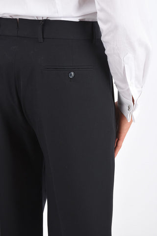 wool double pleat trousers