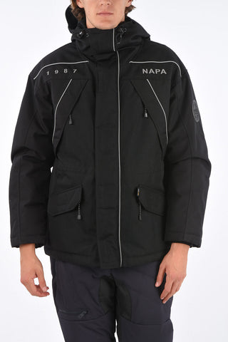 MARTINE ROSE Padded EPOCH 3.0 Bomber with Logoed Meshed Hood