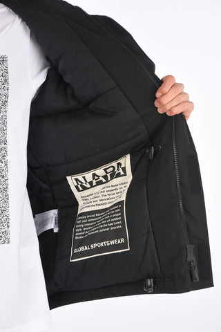 MARTINE ROSE Padded EPOCH 3.0 Bomber with Logoed Meshed Hood