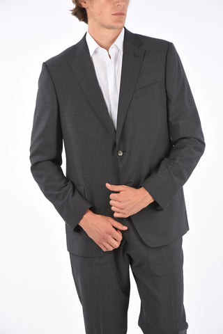 ZZEGNA side vents notch lapel 2-button suit