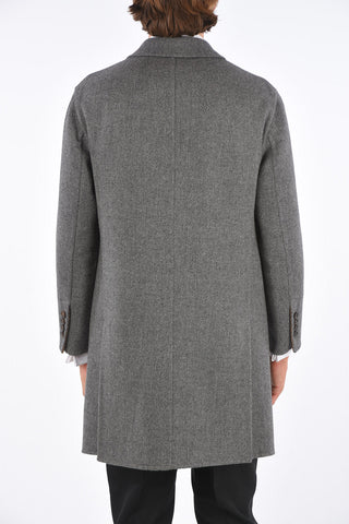 plain herringbone chesterfield coat