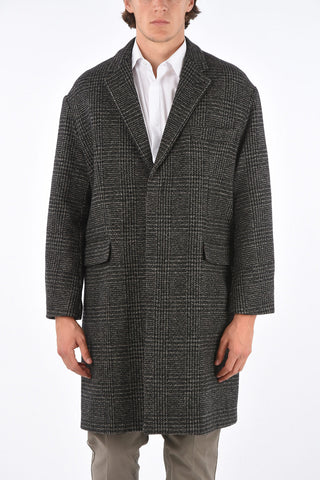 district check hidden closure chesterfield coat