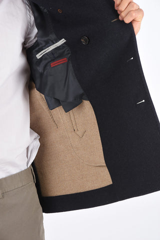 virgin wool double breasted coat