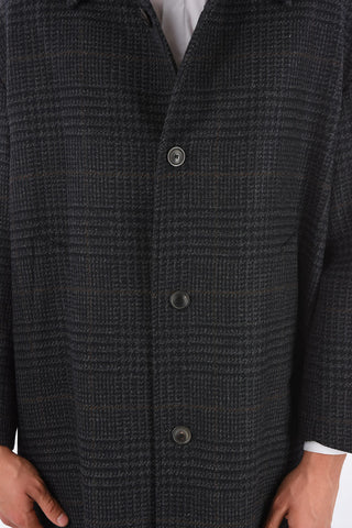 district check chesterfield coat