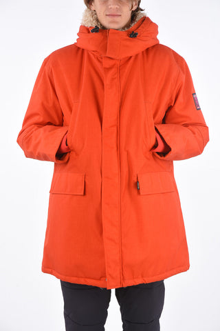 MARTINE ROSE Puffer A-SAIMAA con cappuccio removibile