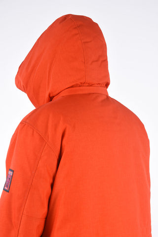 MARTINE ROSE Puffer A-SAIMAA con cappuccio removibile