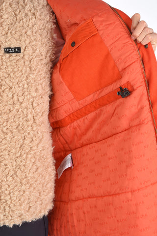 MARTINE ROSE Puffer A-SAIMAA con cappuccio removibile