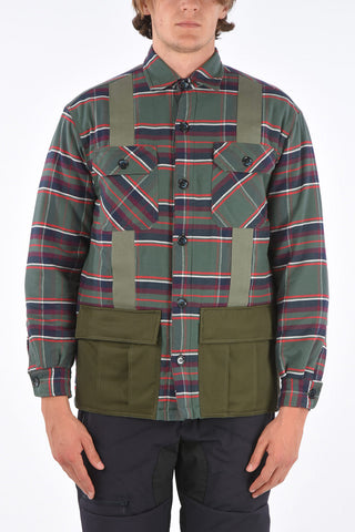 checked utility fatigue jacket