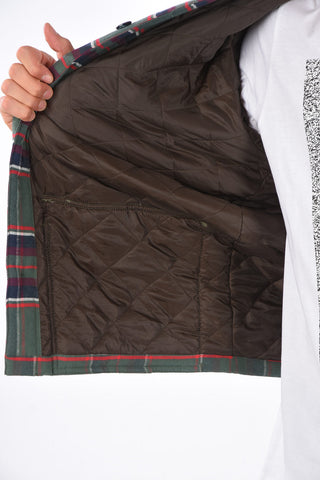 checked utility fatigue jacket