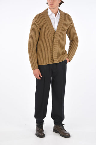 v-neck virgin wool cardigan