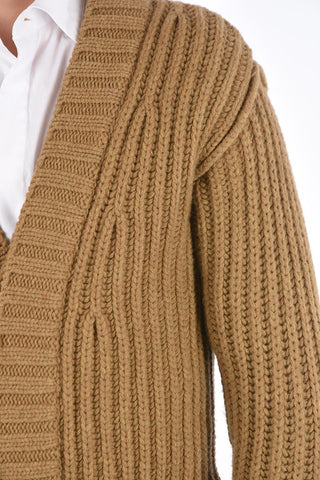 v-neck virgin wool cardigan