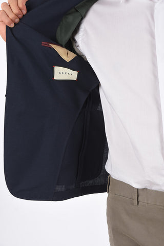 center vent notch lapel 2-button blazer