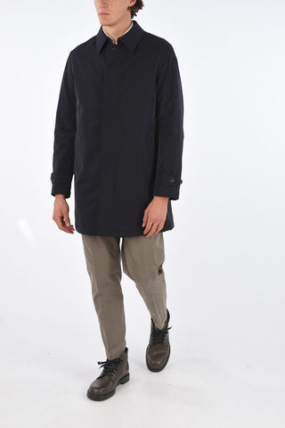 EZ TAILORING full zip balmacaan coat