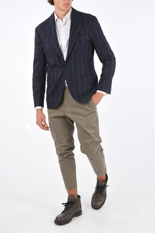 side vents notch lapel 3-button blazer