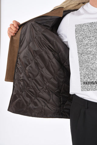 leather jacket with hood
