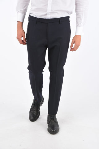 virgin wool belt loops trousers