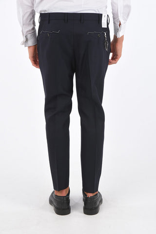 virgin wool belt loops trousers