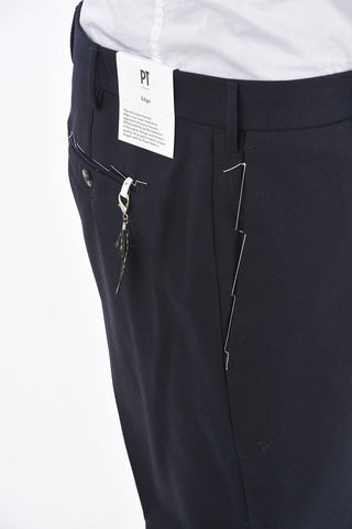virgin wool belt loops trousers