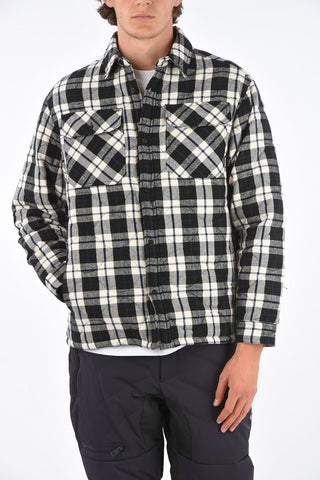 checked padded shirt
