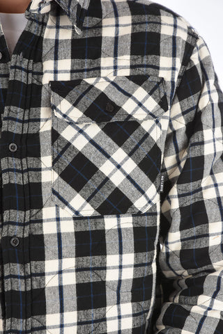 checked padded shirt