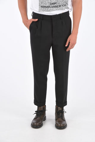 Double Pleated Regular-Fit Pants