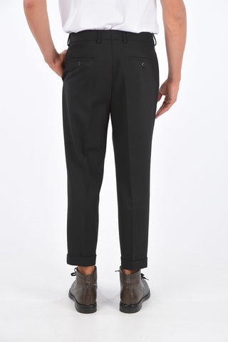 Double Pleated Regular-Fit Pants