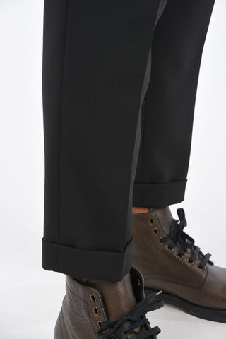 Double Pleated Regular-Fit Pants