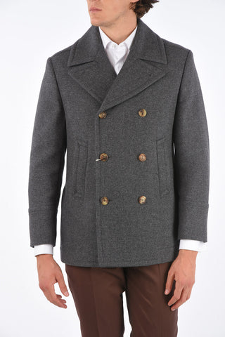 virgin wool peacoat