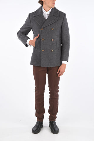 virgin wool peacoat