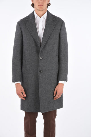 cappotto chesterfield in lana vergine