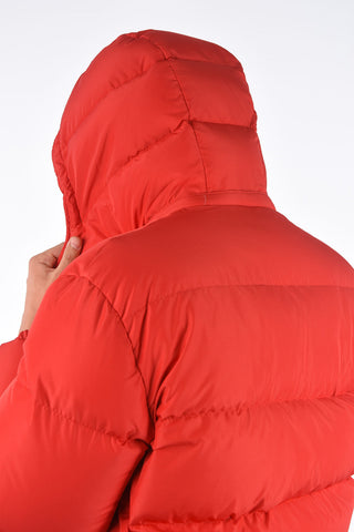 down jacket with removable hood