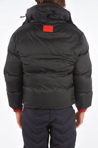 down jacket with removable hood