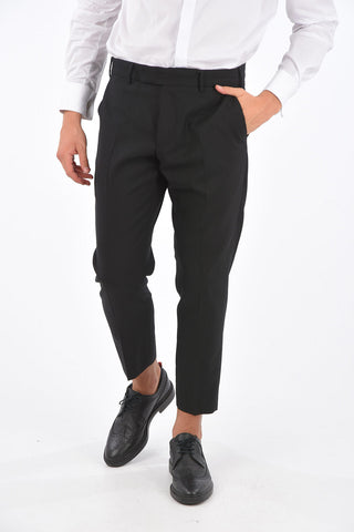 virgin wool belt loops trousers