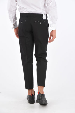 virgin wool belt loops trousers