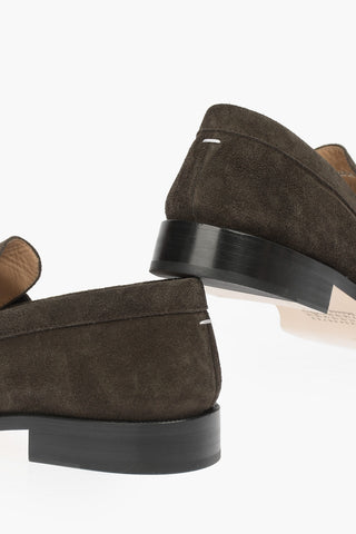 MM22 Mocassini Tabi in Pelle Scamosciata