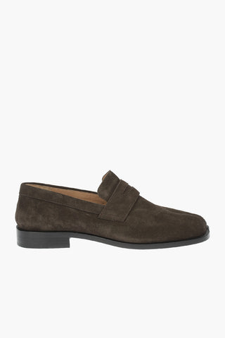MM22 Mocassini Tabi in Pelle Scamosciata