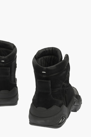 MM22 Faux Leather High Sneakers