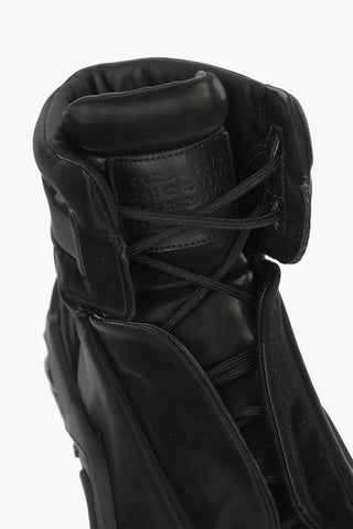 MM22 Faux Leather High Sneakers