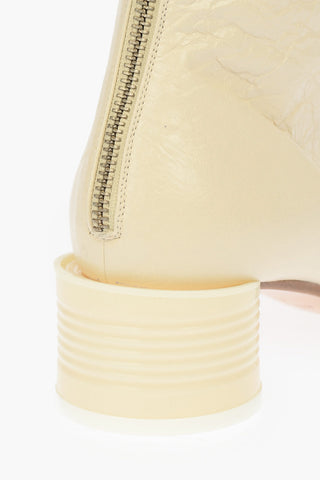 MM6 Stivaletto in Pelle con Tacco a Lattina