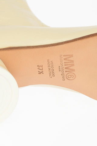 MM6 Stivaletto in Pelle con Tacco a Lattina