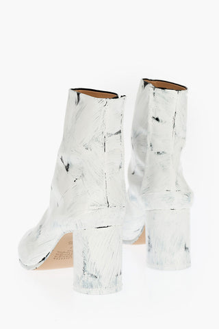 MM22 Patent Leather Tabi Boots 8cm
